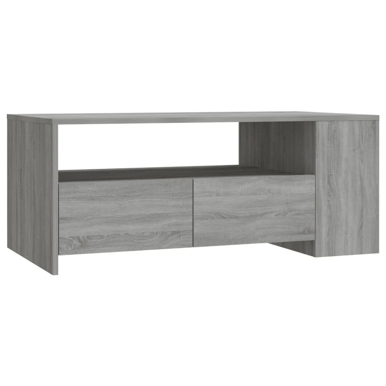 vidaXL Couchtisch Grau Sonoma 102x55x42 cm Holzwerkstoff Modell 3 günstig online kaufen