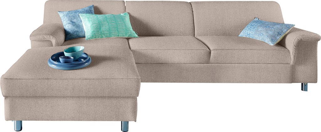 INOSIGN Ecksofa »Jamie, modern und elegant, Fußhöhe 9cm, L-Form,«, wahlweis günstig online kaufen