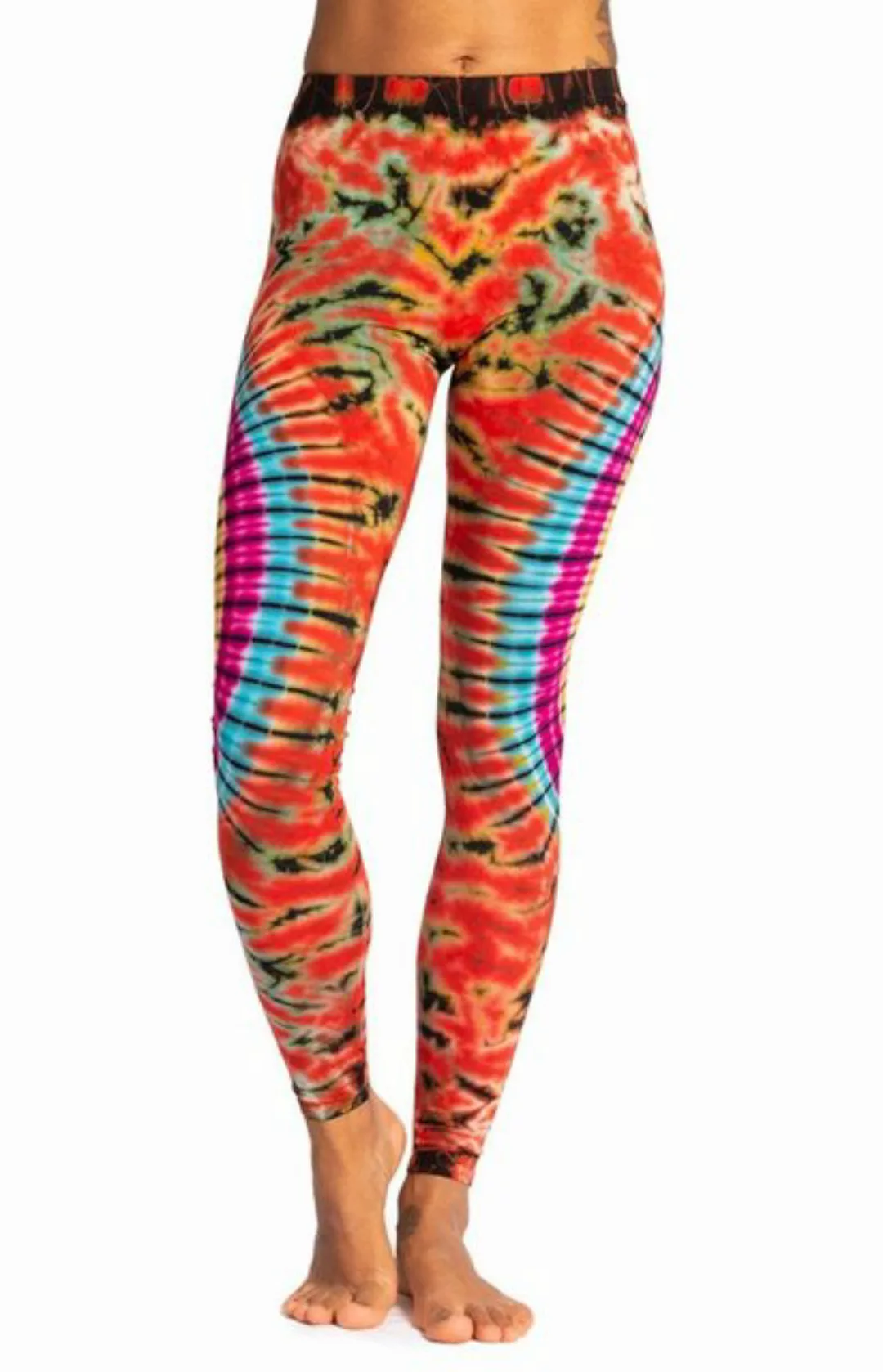 PANASIAM Leggings Unikat Batik Leggings 'Sonne' aus natürlicher Viskose Goa günstig online kaufen