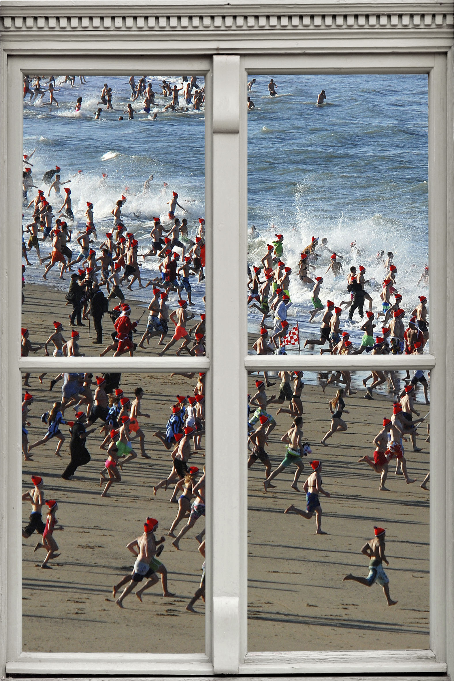 queence Wandsticker "Menschen am Strand", Wandsticker, Wandbild, selbstkleb günstig online kaufen