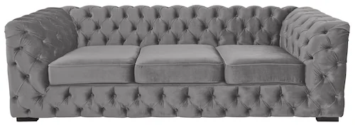 Home affaire Chesterfield-Sofa »Kalina«, klassische Chesterfield-Knopfheftu günstig online kaufen
