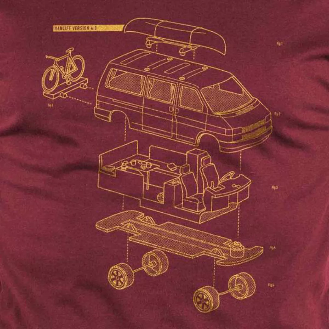 Julius Muschalek - Vanlife T4 - Mens Low Carbon Organic Cotton T-shirt günstig online kaufen