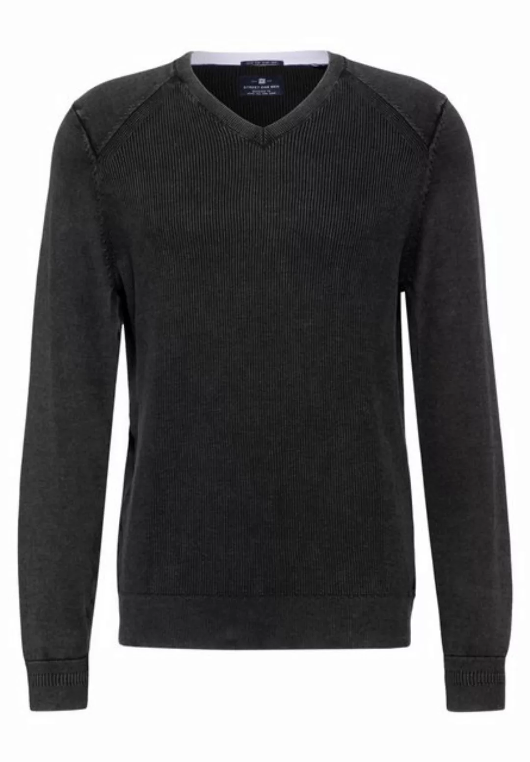 STREET ONE MEN 2-in-1-Pullover, aus reiner Baumwolle günstig online kaufen