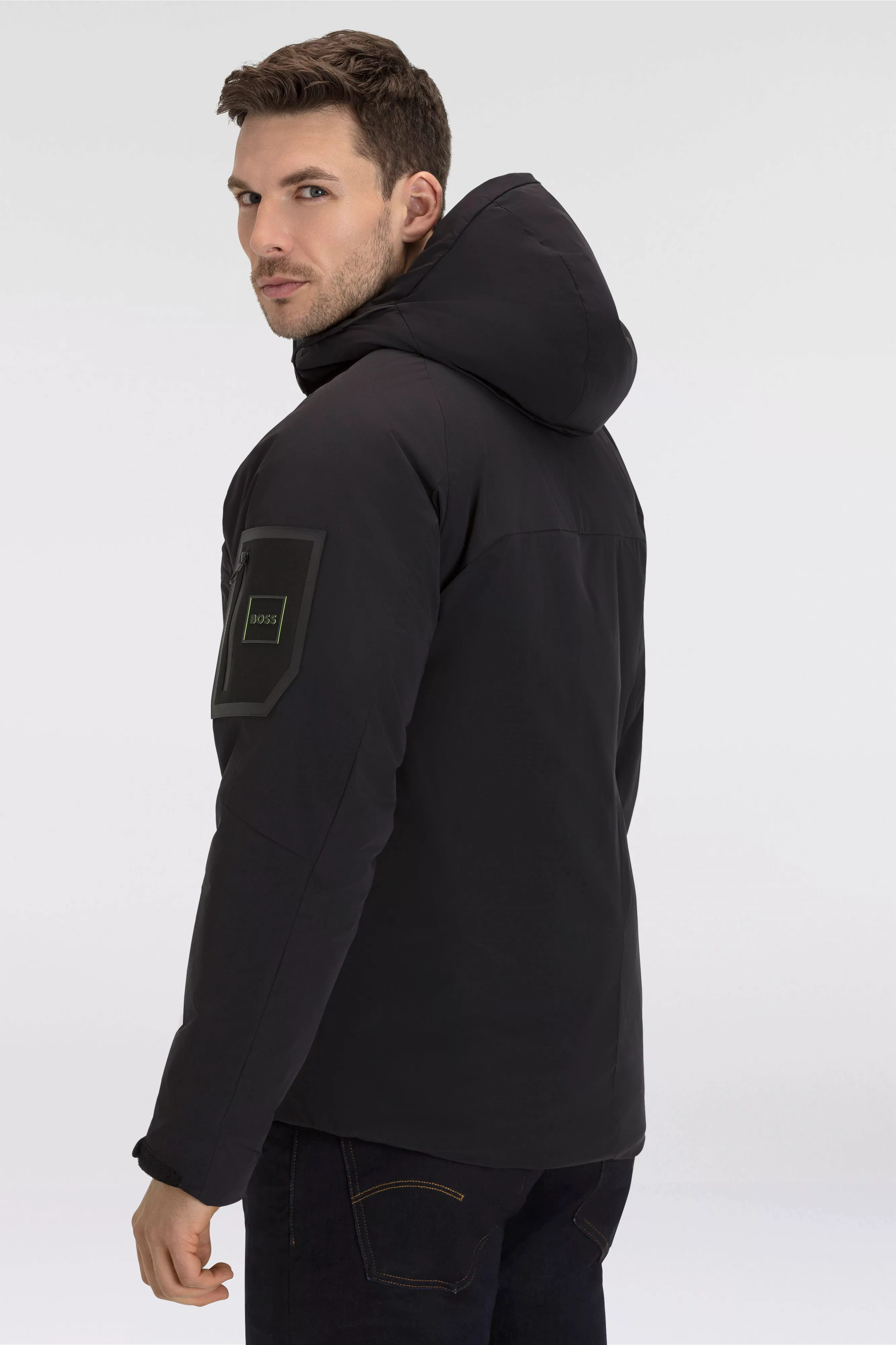 BOSS GREEN Funktionsjacke "J Leggenda", mit Kapuze, mit Kapuze günstig online kaufen