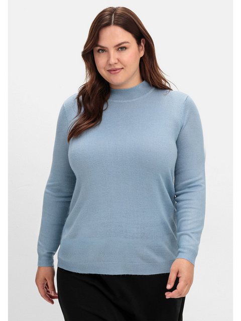 Sheego Stehkragenpullover "Große Größen", in weicher Qualität günstig online kaufen