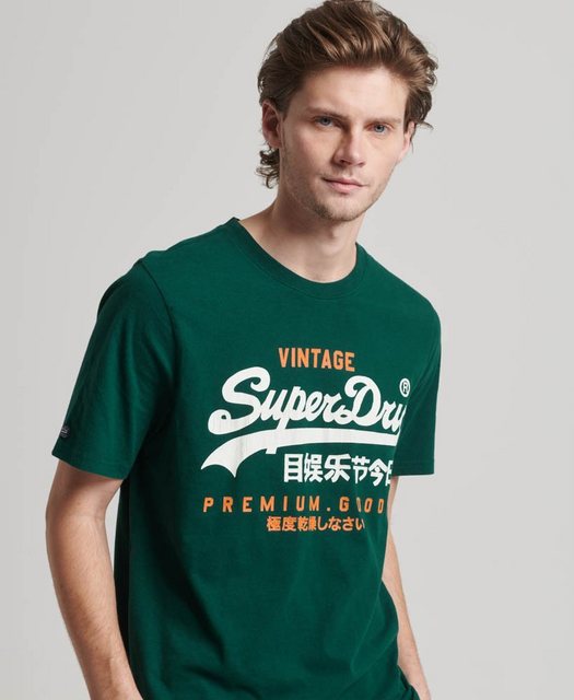 Superdry T-Shirt CLASSIC VL HERITAGE T SHIRT Pine Green günstig online kaufen