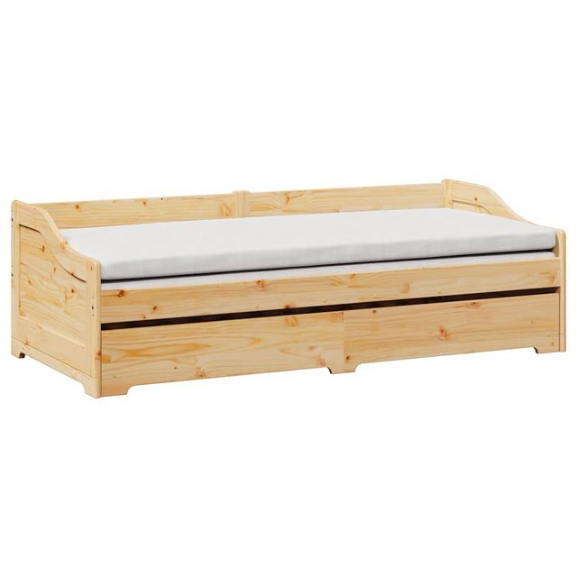 vidaXL Bett Tagesbett Ausziehbar ohne Matratze IRUN 90x200cm günstig online kaufen