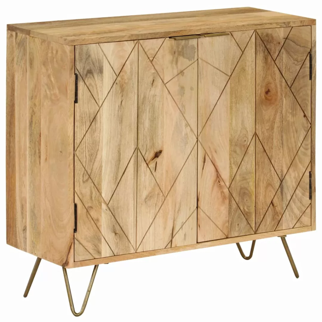 Sideboard Mangoholz Massiv 80 X 30 X 75 Cm günstig online kaufen