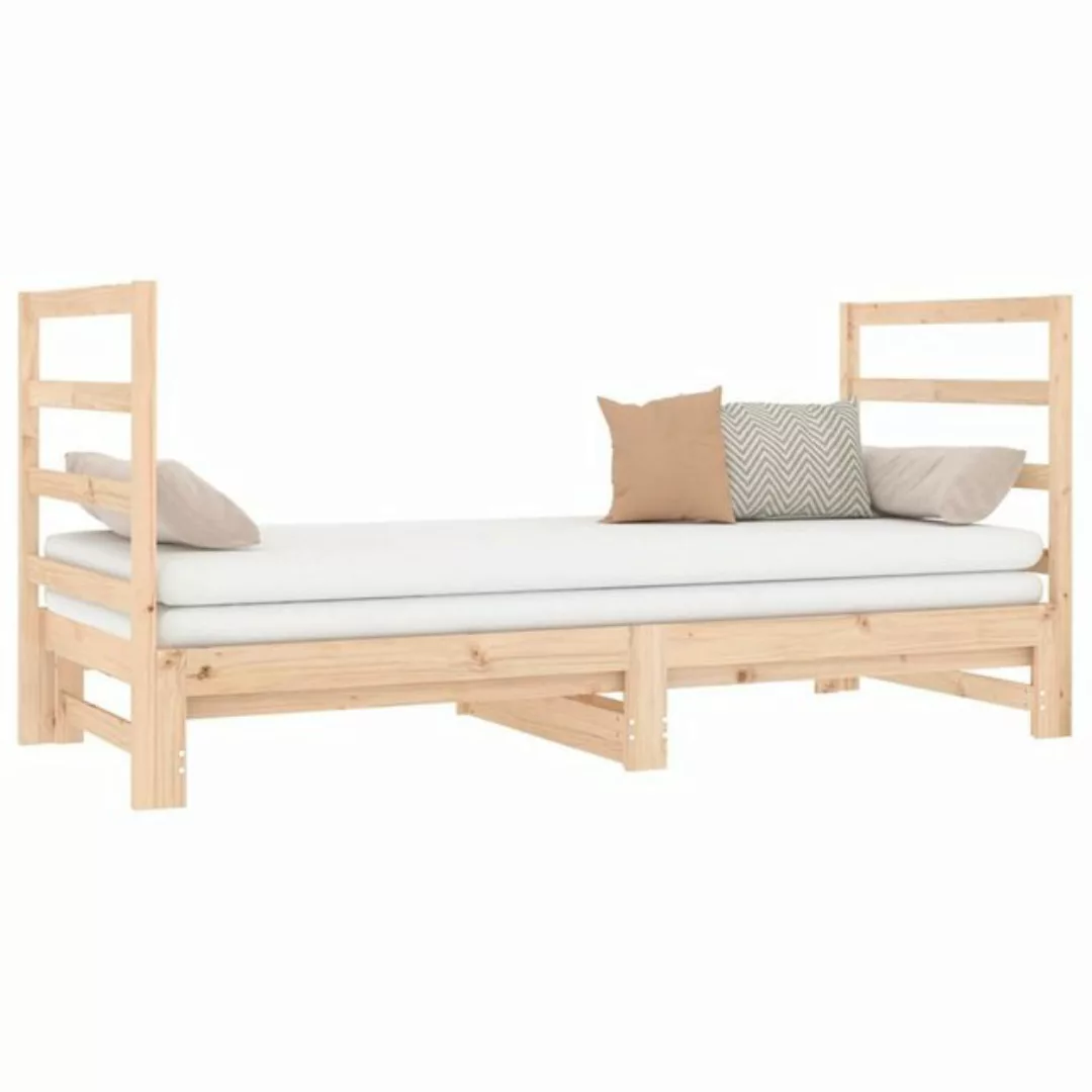 furnicato Bett Tagesbett Ausziehbar 2x(90x190) cm Massivholz Kiefer (1-tlg) günstig online kaufen