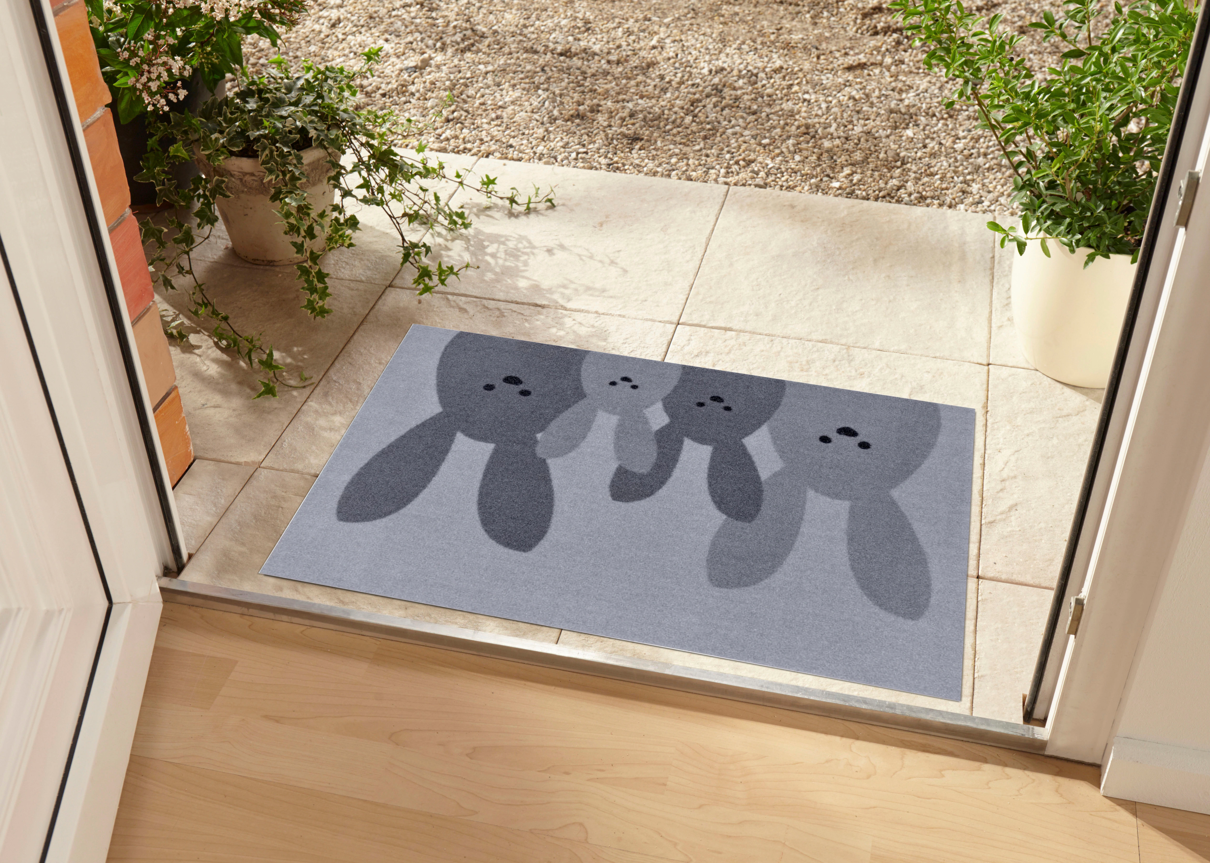 HANSE Home Fußmatte »Bunny Family«, rechteckig, Schmutzfangmatte, In-& Outd günstig online kaufen