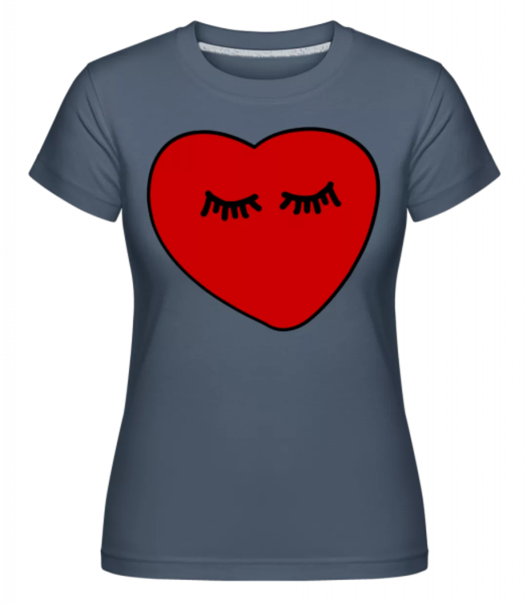 Wimpern Herz · Shirtinator Frauen T-Shirt günstig online kaufen