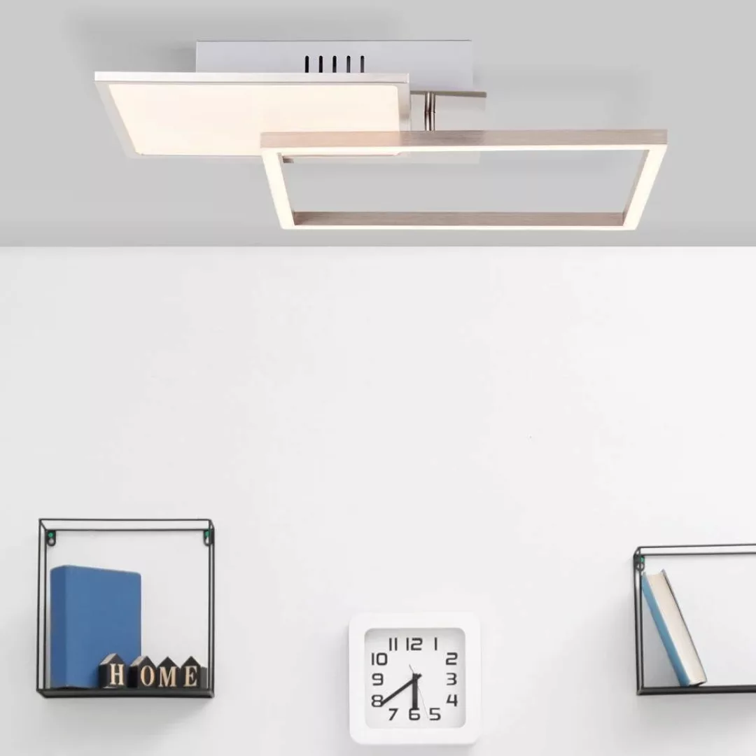 Brilliant LED Deckenleuchte »Zelia«, 1 flammig-flammig, 40 x 40 cm, 3-Stufe günstig online kaufen