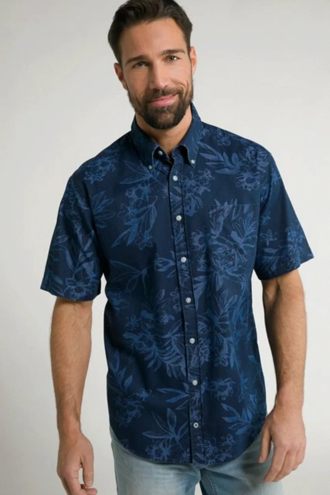 JP1880 Kurzarmhemd Hemd Halbarm Buttondown-Kragen Modern Fit günstig online kaufen