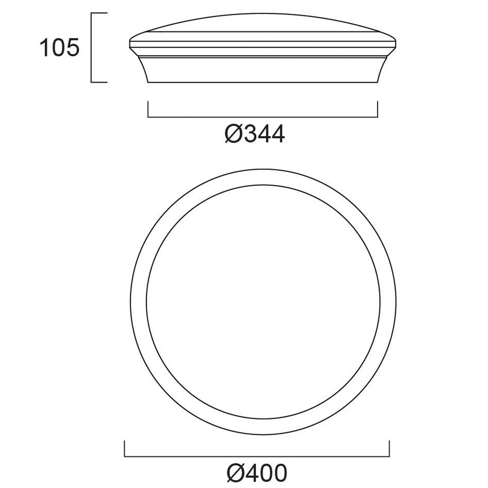 Sylvania Deckenlampe Start Surface, Ø 40 cm, CCT, Multipower günstig online kaufen