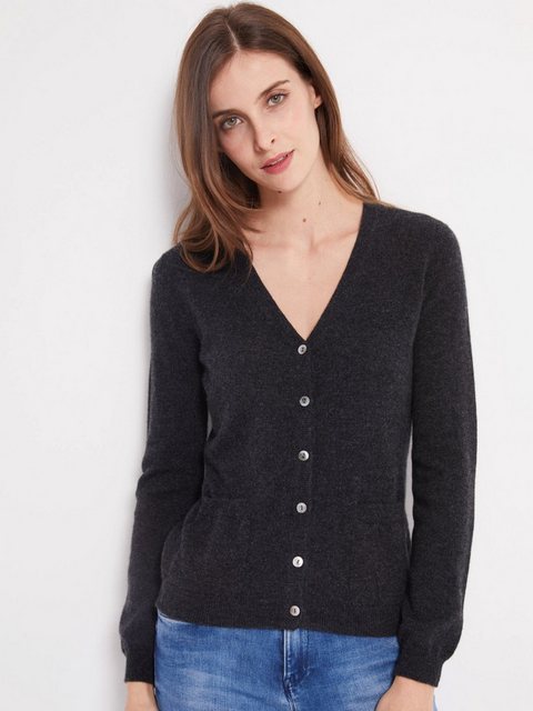 GOBI Cashmere Strickjacke V-Ausschnitt Kaschmirstrickjacke günstig online kaufen