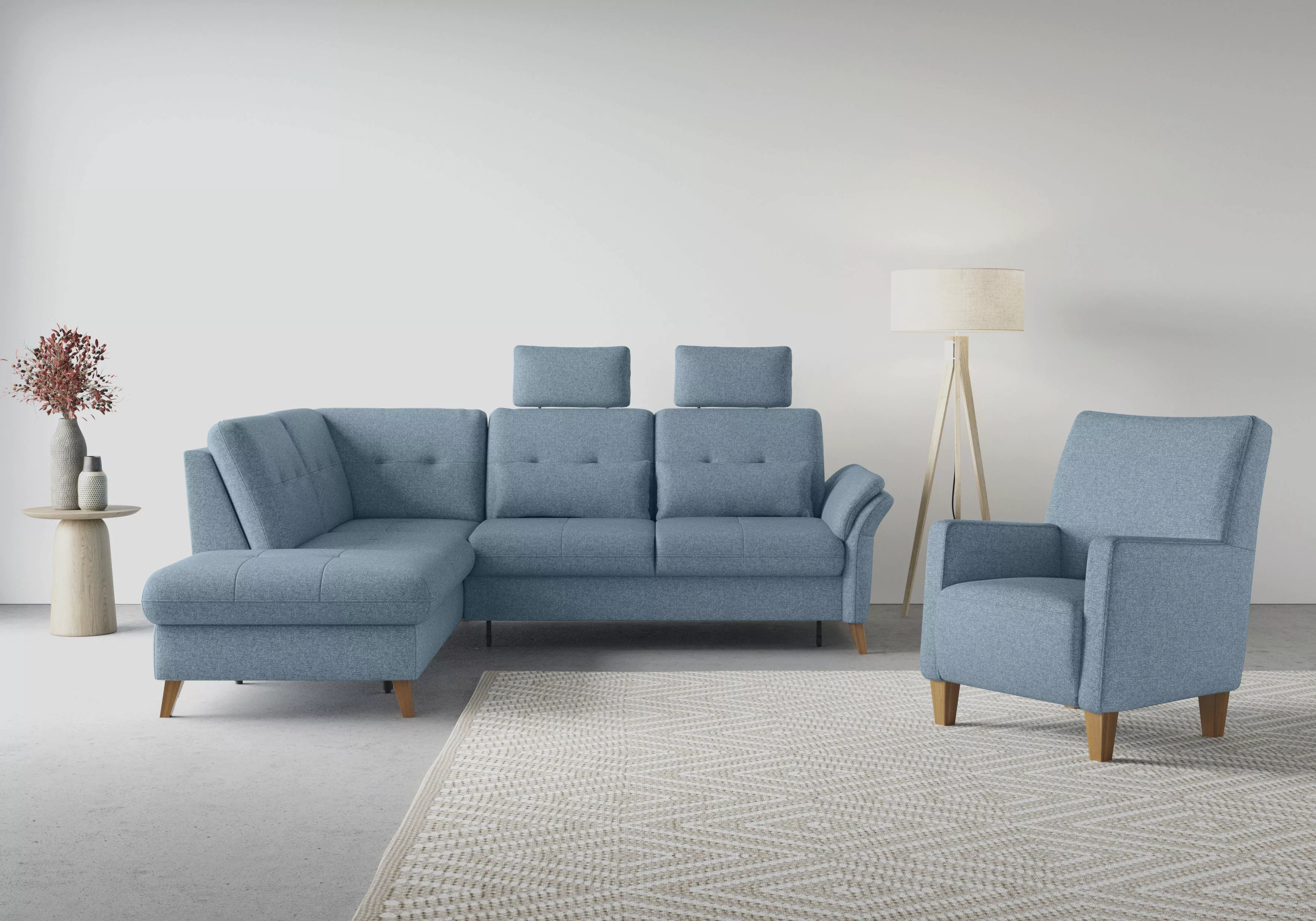 sit&more Ecksofa "Göteborg", inkl. Sitztiefenverstellung, wahlweise mit Bet günstig online kaufen