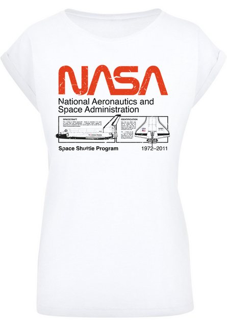 F4NT4STIC T-Shirt "NASA Classic Space Shuttle White", Damen,Premium Merch,R günstig online kaufen