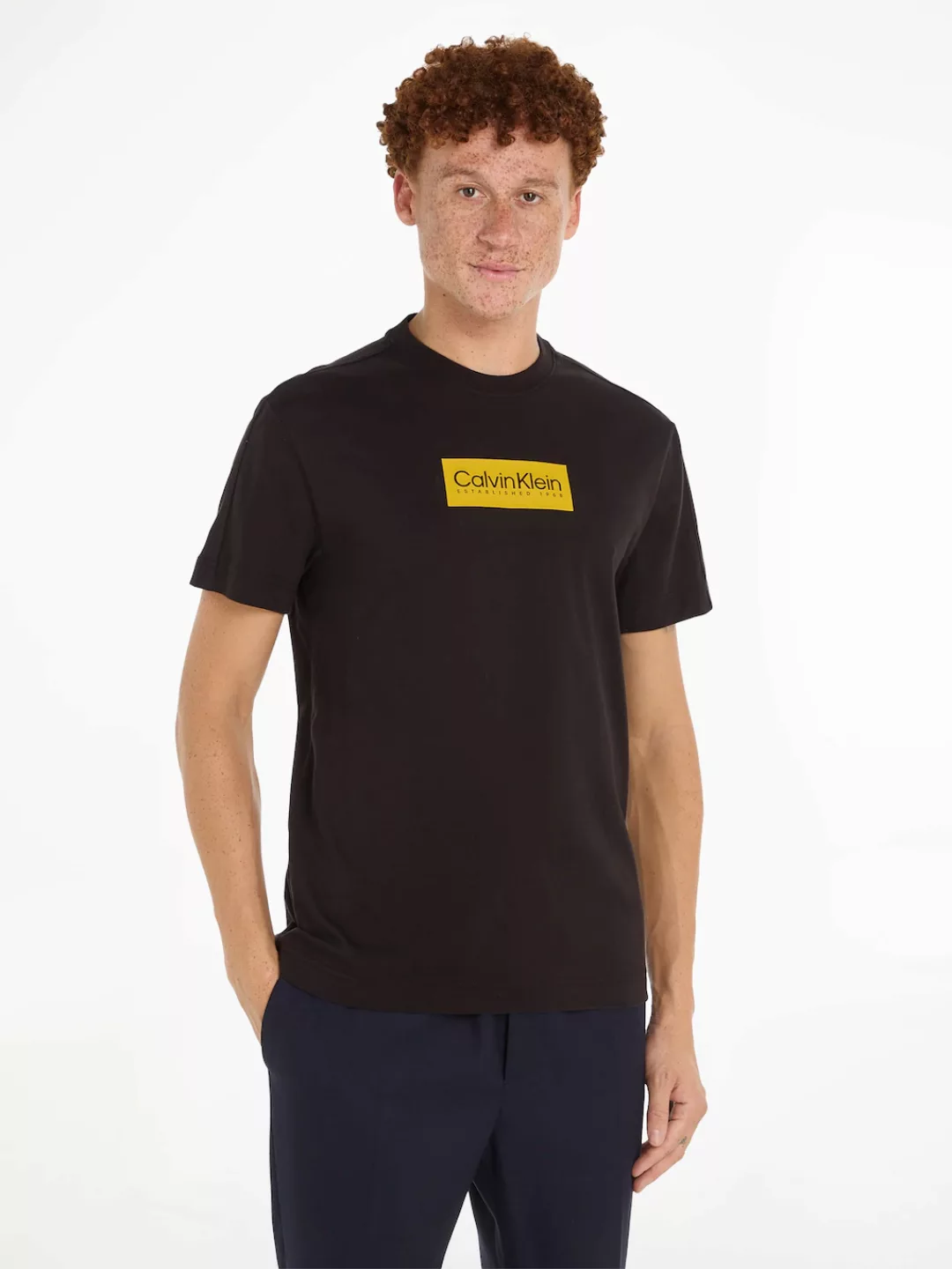 Calvin Klein T-Shirt "RAISED RUBBER LOGO T-SHIRT" günstig online kaufen