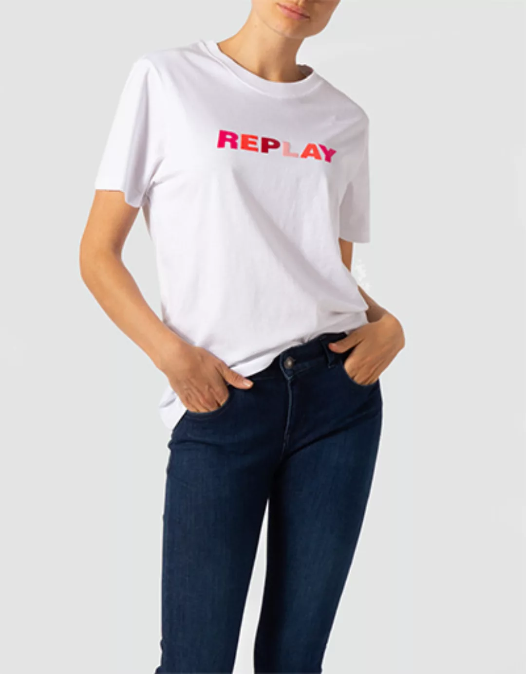 Replay Damen T-Shirt W3509A.000.22980P/001 günstig online kaufen
