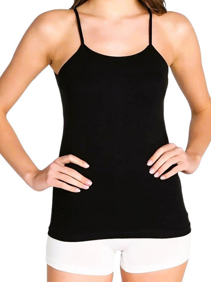fashionshowcase Tanktop Damen Spaghettiträger Tops 4er günstig online kaufen