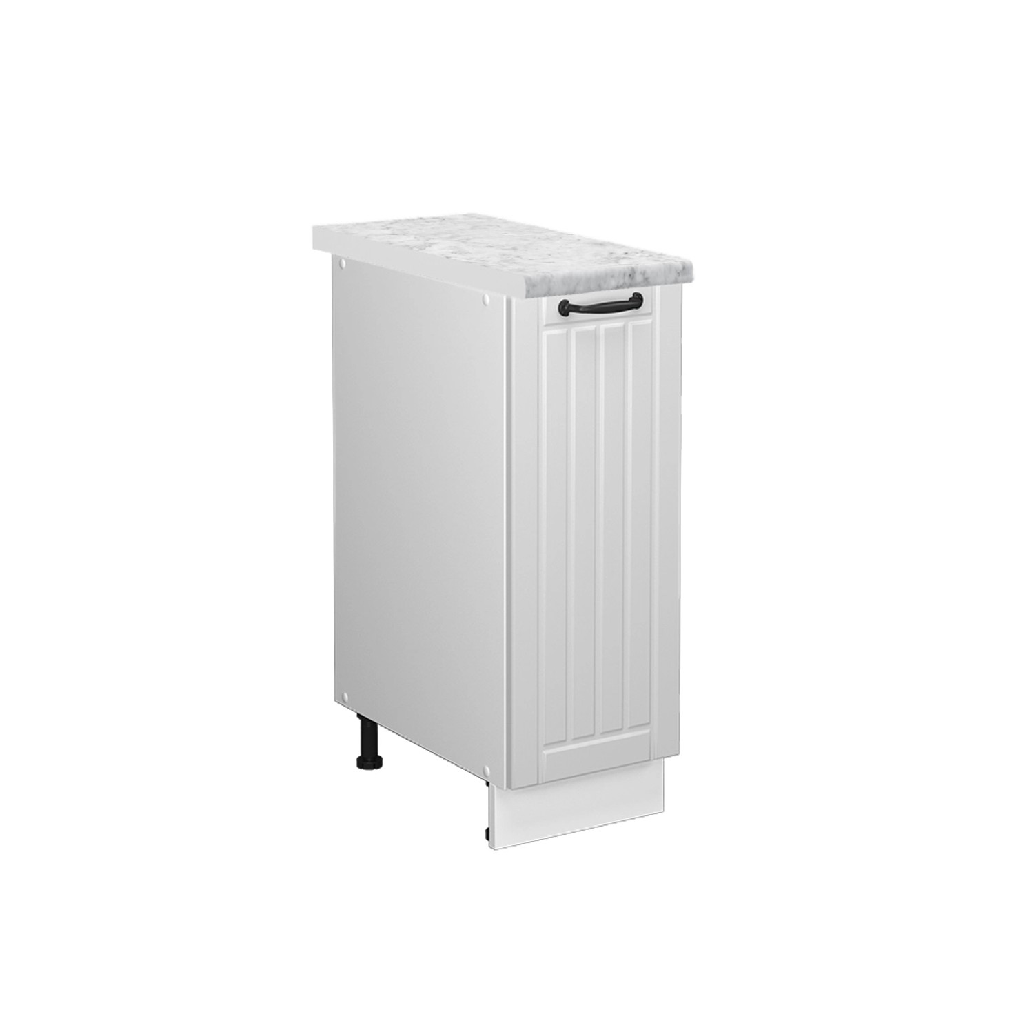 Vicco Apothekerschrank Fame-Line, Weiß Landhaus/Weiß, 30 günstig online kaufen