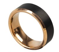 Ring 'Goldene Kante' Tungsten günstig online kaufen