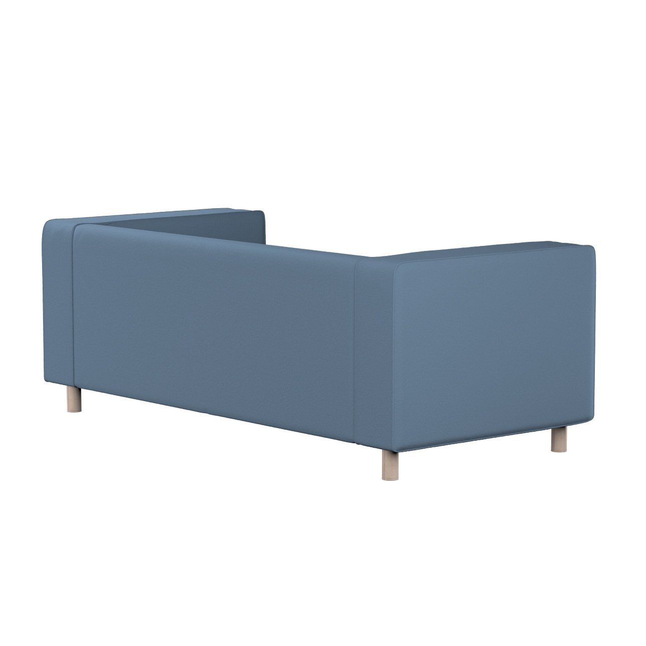 Bezug für Klippan 2-Sitzer Sofa, blau, Sofahusse, Klippan 2-Sitzer, Bouclé günstig online kaufen