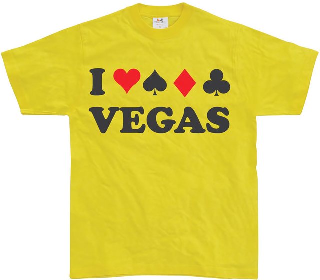 Hybris T-Shirt I Play Vegas T-Shirt günstig online kaufen