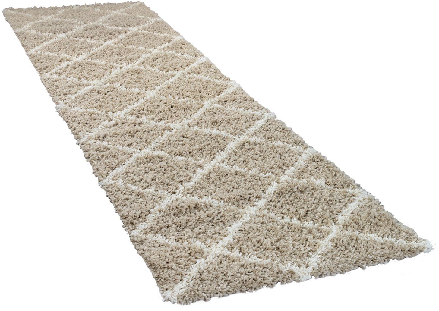 Paco Home Hochflor-Läufer Kalmar 441, rechteckig, günstig online kaufen
