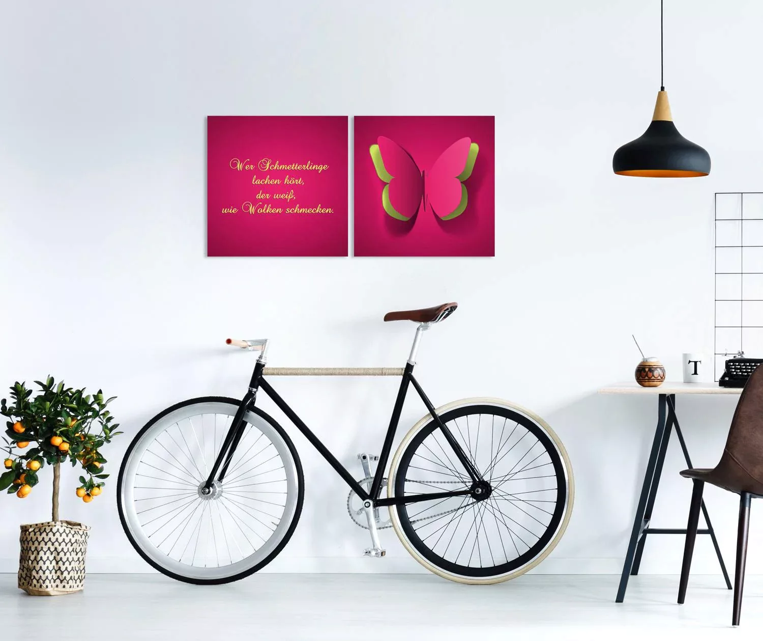 queence Leinwandbild »Schmetterling«, Tiere-Schmetterlinge-Kunst-Modern-Spa günstig online kaufen