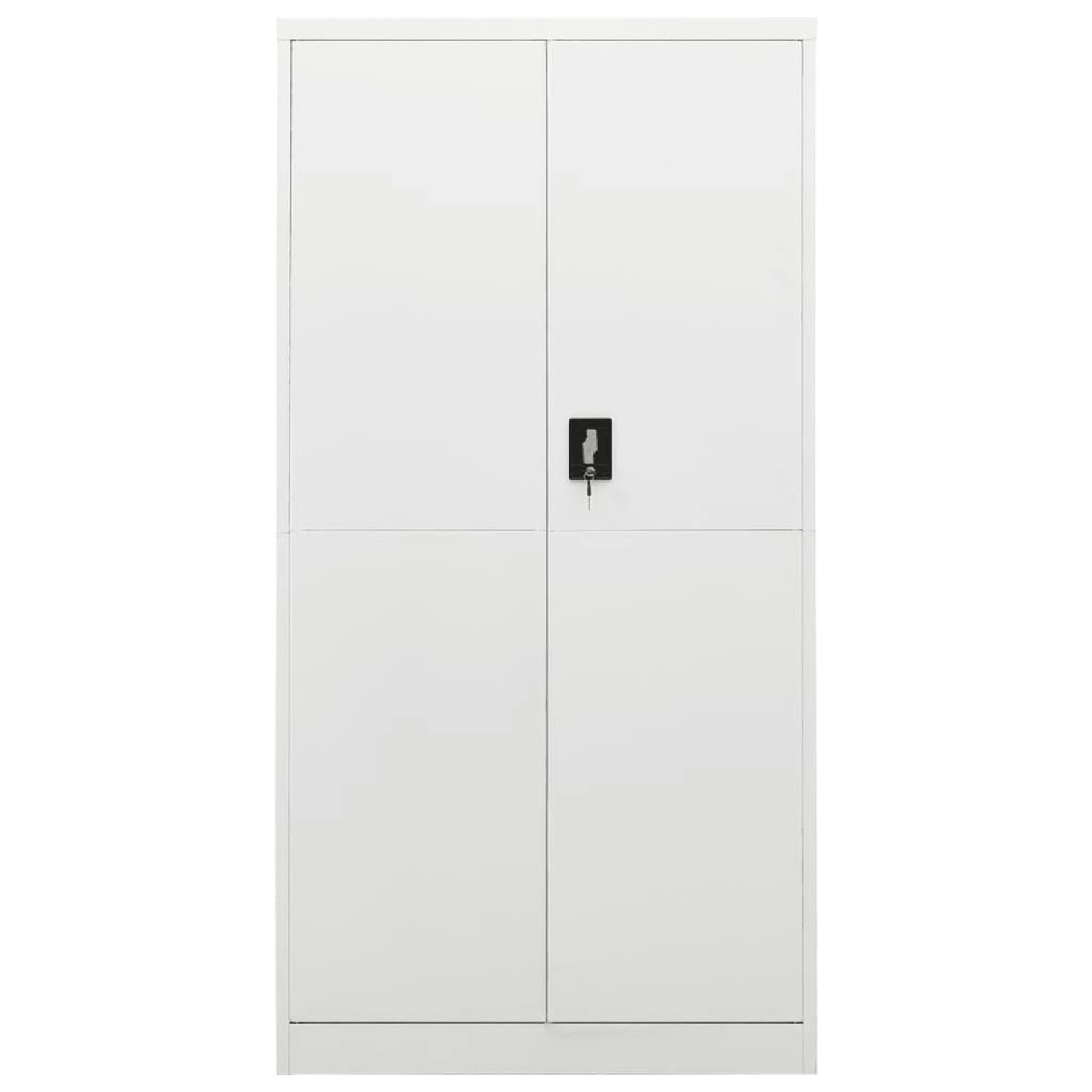 vidaXL Spind Schließfachschrank Weiß 90x40x180 cm Stahl günstig online kaufen