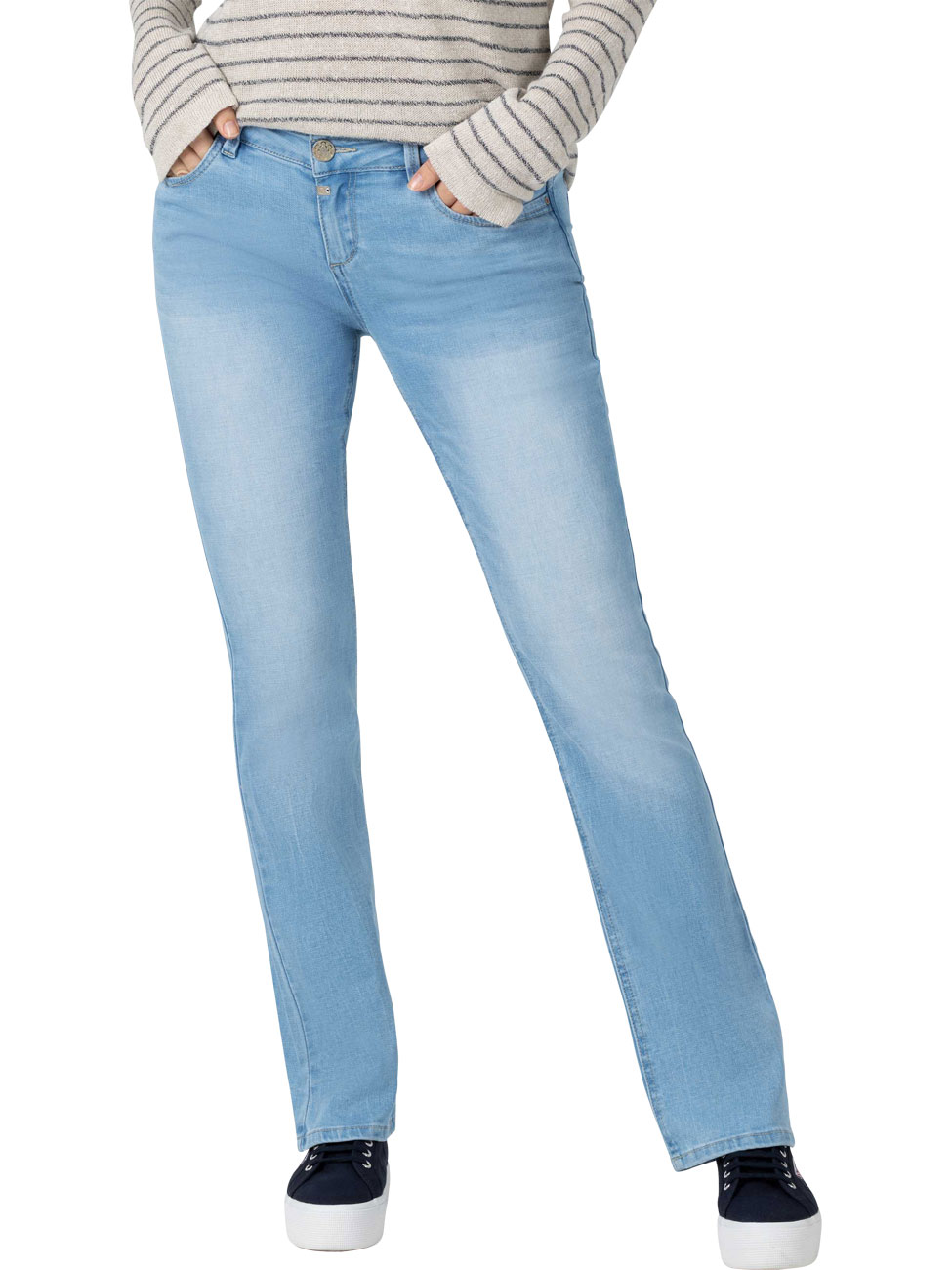 TIMEZONE Damen Jeans Slim LisaTZ - Slim Fit - Blau - Light Surf Blue Wash günstig online kaufen