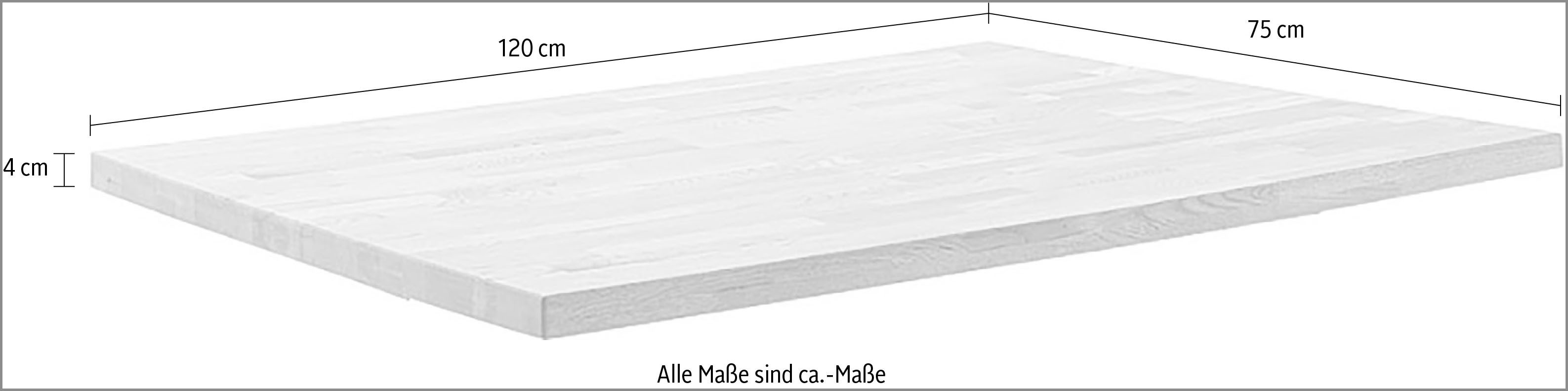 MCA living Esstischplatte Zeballos Tischplatte (1 günstig online kaufen