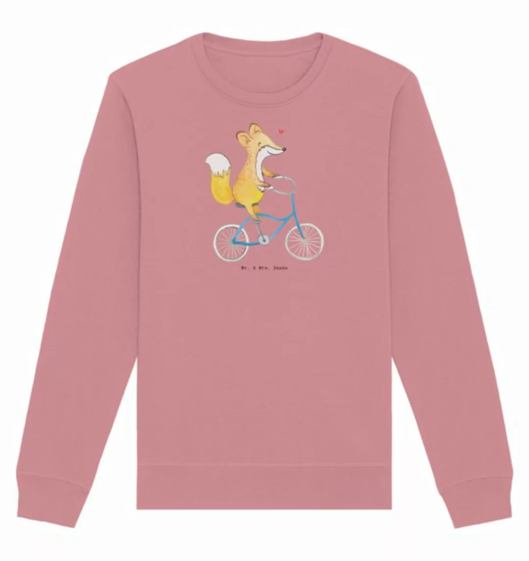 Mr. & Mrs. Panda Longpullover Größe XL Fuchs Fahrrad fahren - Canyon Pink - günstig online kaufen