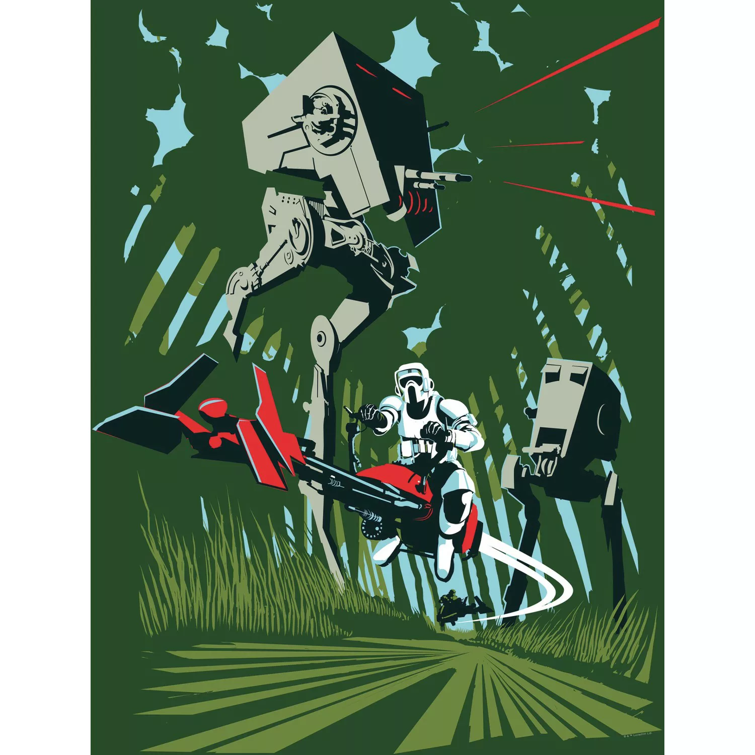 Komar Wandbild Star Wars Endor 50 x 70 cm günstig online kaufen