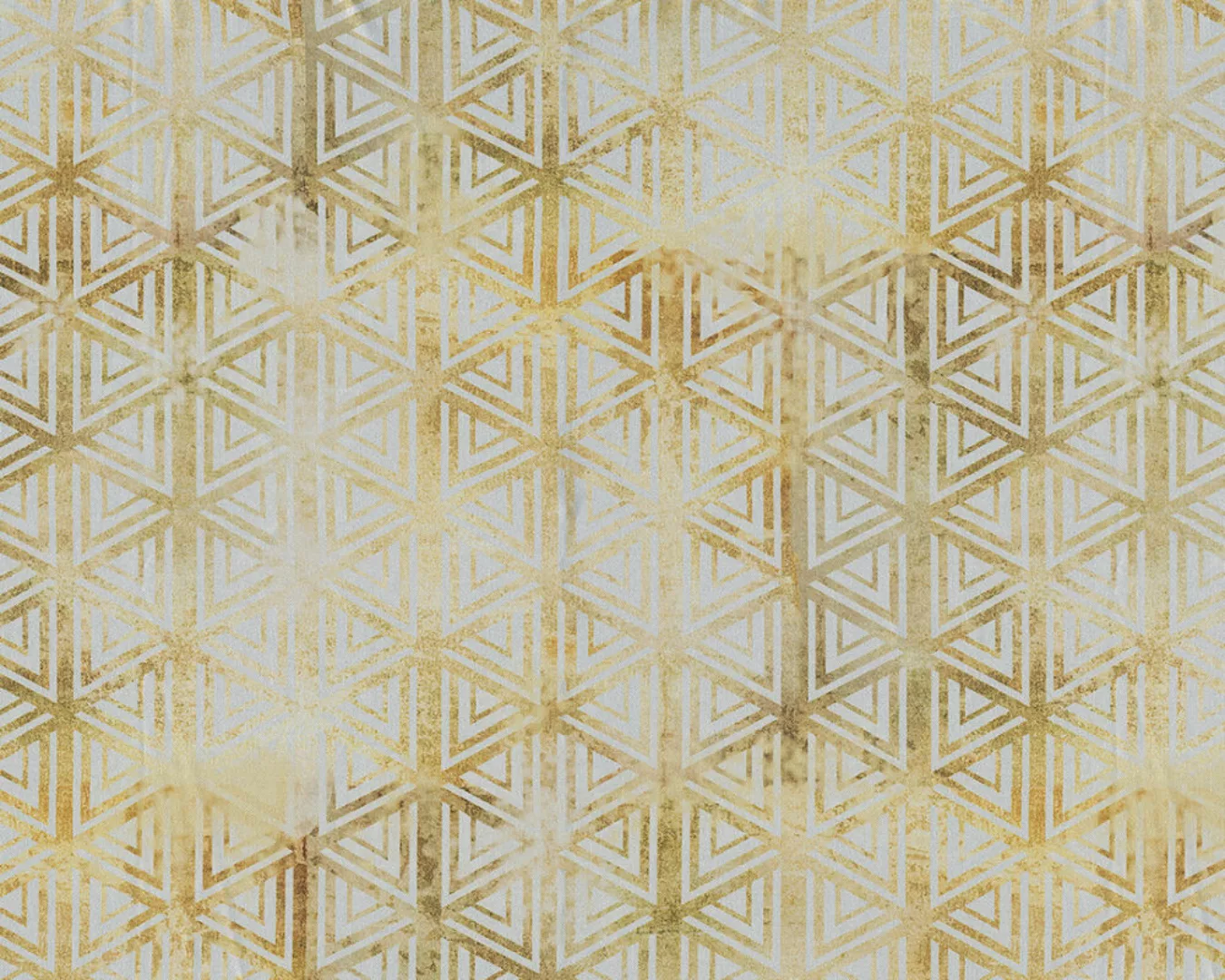 Fototapete "Graf. Dreiecke" 4,00x2,50 m / Glattvlies Perlmutt günstig online kaufen