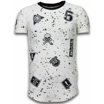 Justing  T-Shirt Paint Drops Army Long Green Dotted günstig online kaufen