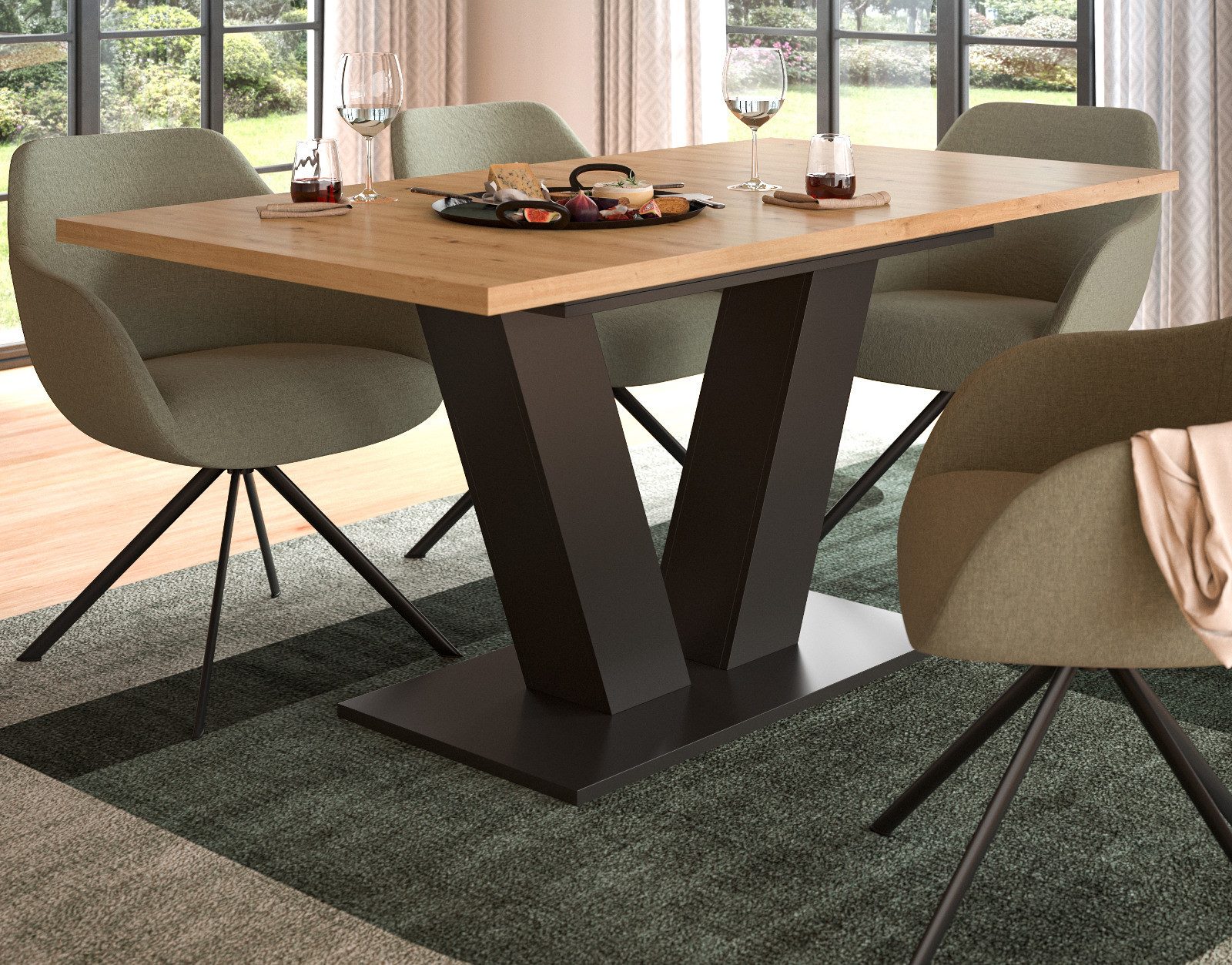 Inn.Furn Esstisch Home-X (Küchentisch in Artisan günstig online kaufen