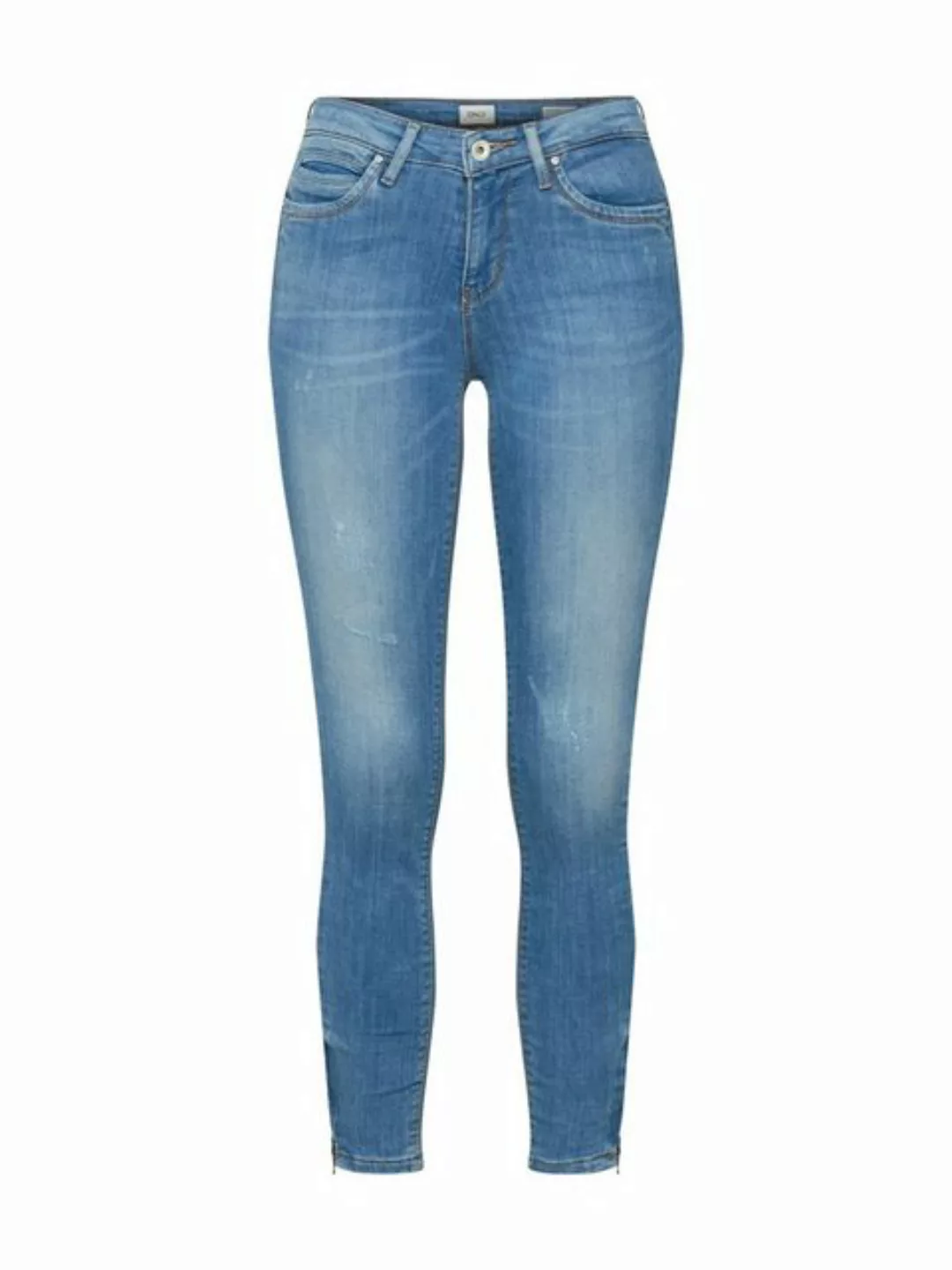 ONLY Kendell Reg Ankle Zip Jeans In Skinny Fit Skinny Fit Jeans Damen Blau günstig online kaufen