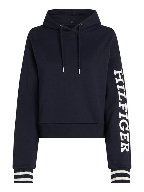 Tommy Hilfiger Kapuzensweatshirt REG MONOTYPE SLV CROP HOODIE mit markantem günstig online kaufen