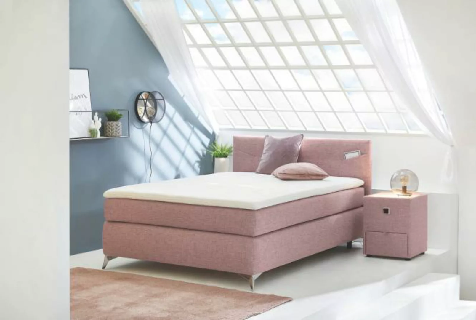 Boxspringbett 140x200 inkl. Topper und Bettkastenbox Nora von Jockenhöfer / günstig online kaufen