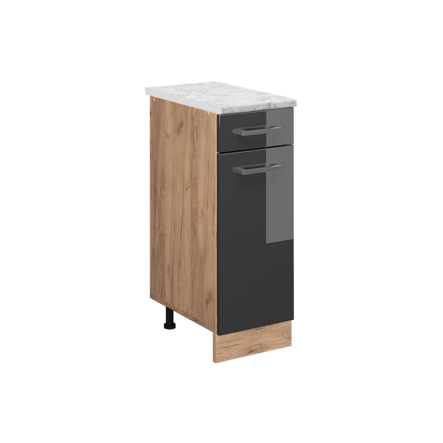 Vicco Unterschrank R-Line, Anthrazit Hochglanz/Goldkraft Eiche, günstig online kaufen