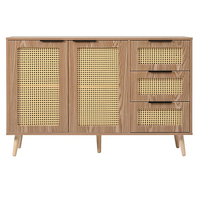 Veepeak Aktenschrank Vintage Rattan Sideboard günstig online kaufen