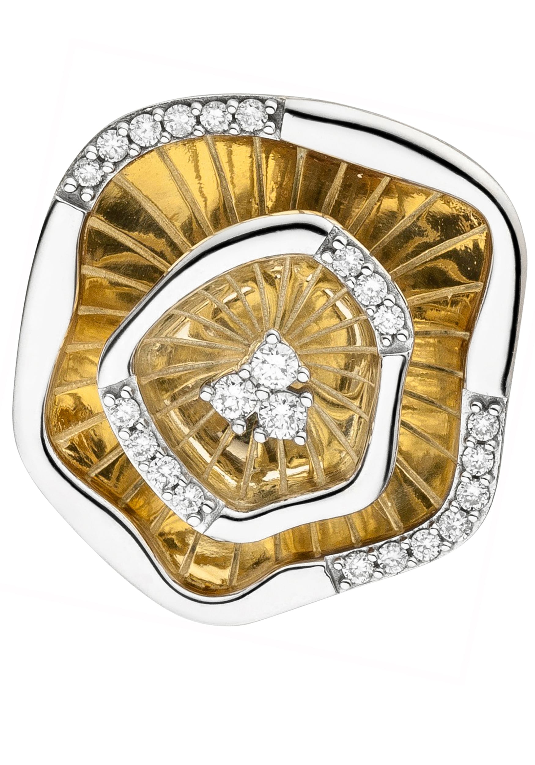 JOBO Kettenanhänger "Anhänger mit 23 Diamanten", 585 Gold bicolor günstig online kaufen