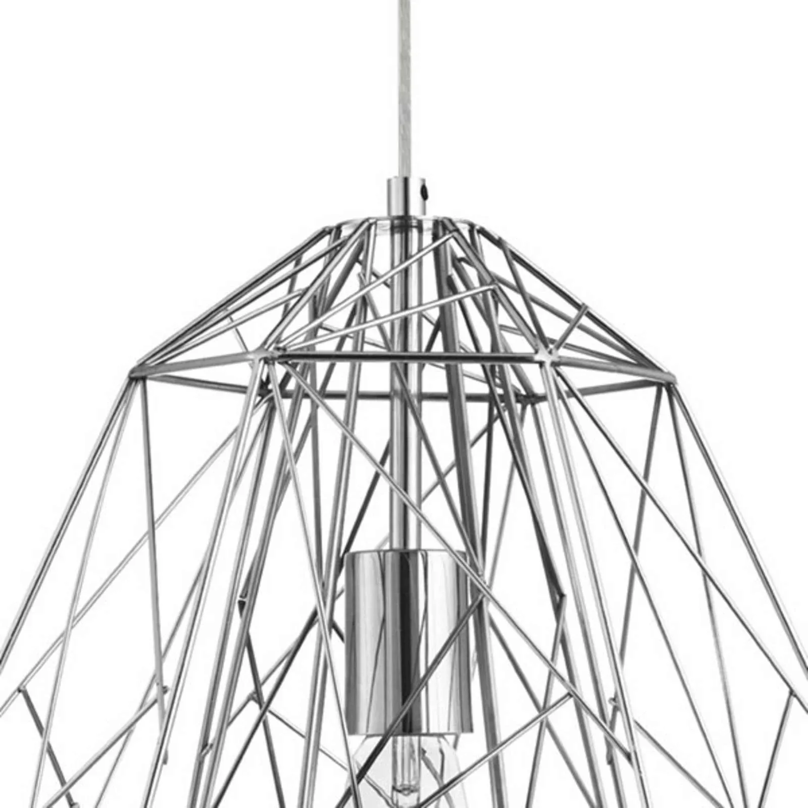 Hängeleuchte Geometric Cage chrom günstig online kaufen