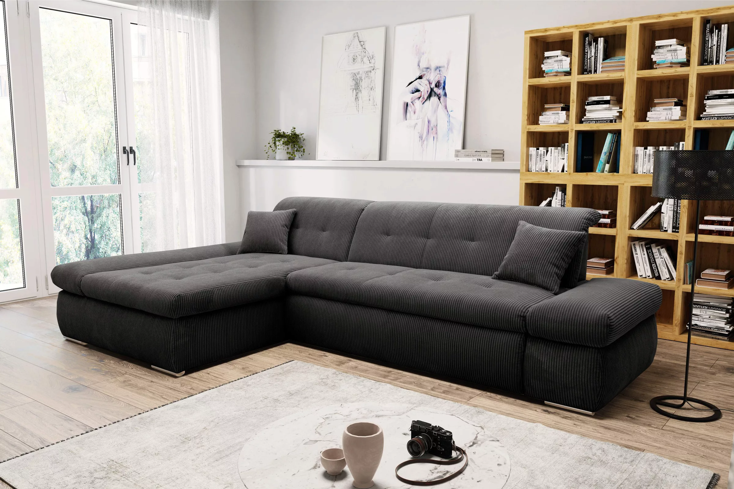 DOMO collection Ecksofa Moric B/T/H 300/172/80 cm, auch in Cord, L-Form, XX günstig online kaufen