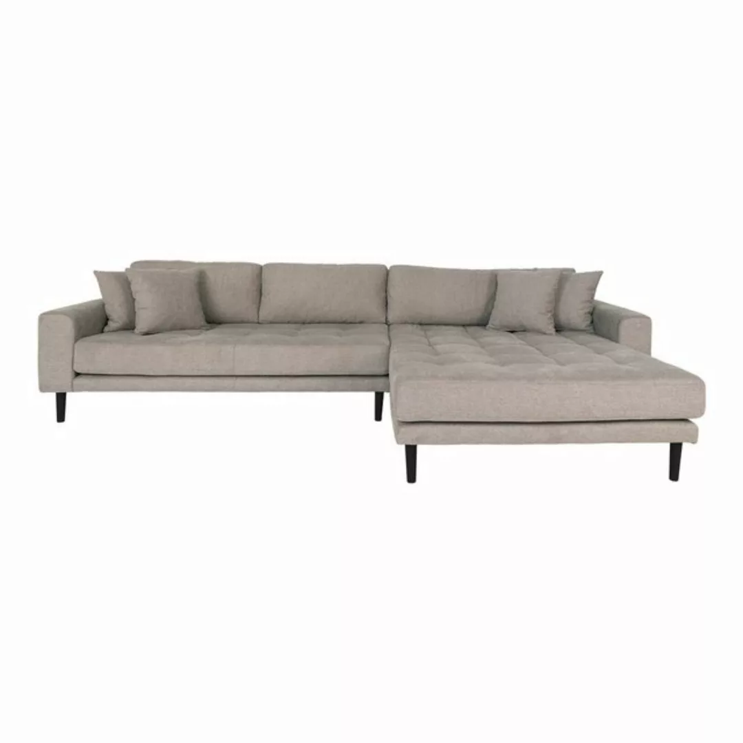 House Nordic Ecksofa Lido, in Grau, Stoff - 290x76x92cm (BxHxT) günstig online kaufen