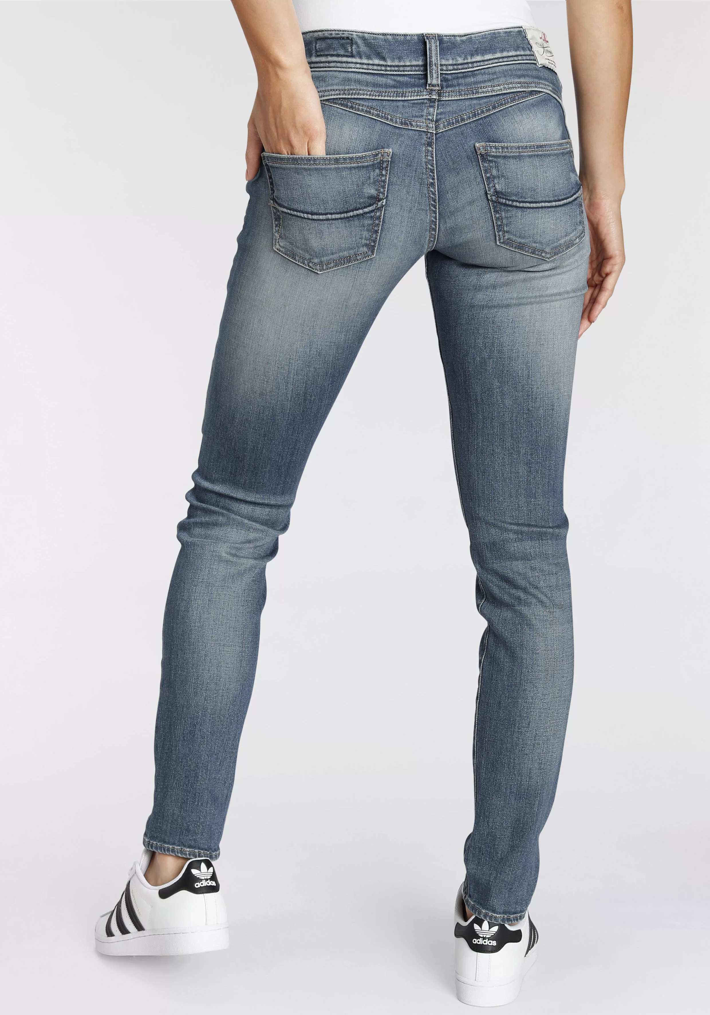 Herrlicher Stretch-Jeans Gila Slim Organic Denim Slim Jeans mit seitlichem günstig online kaufen