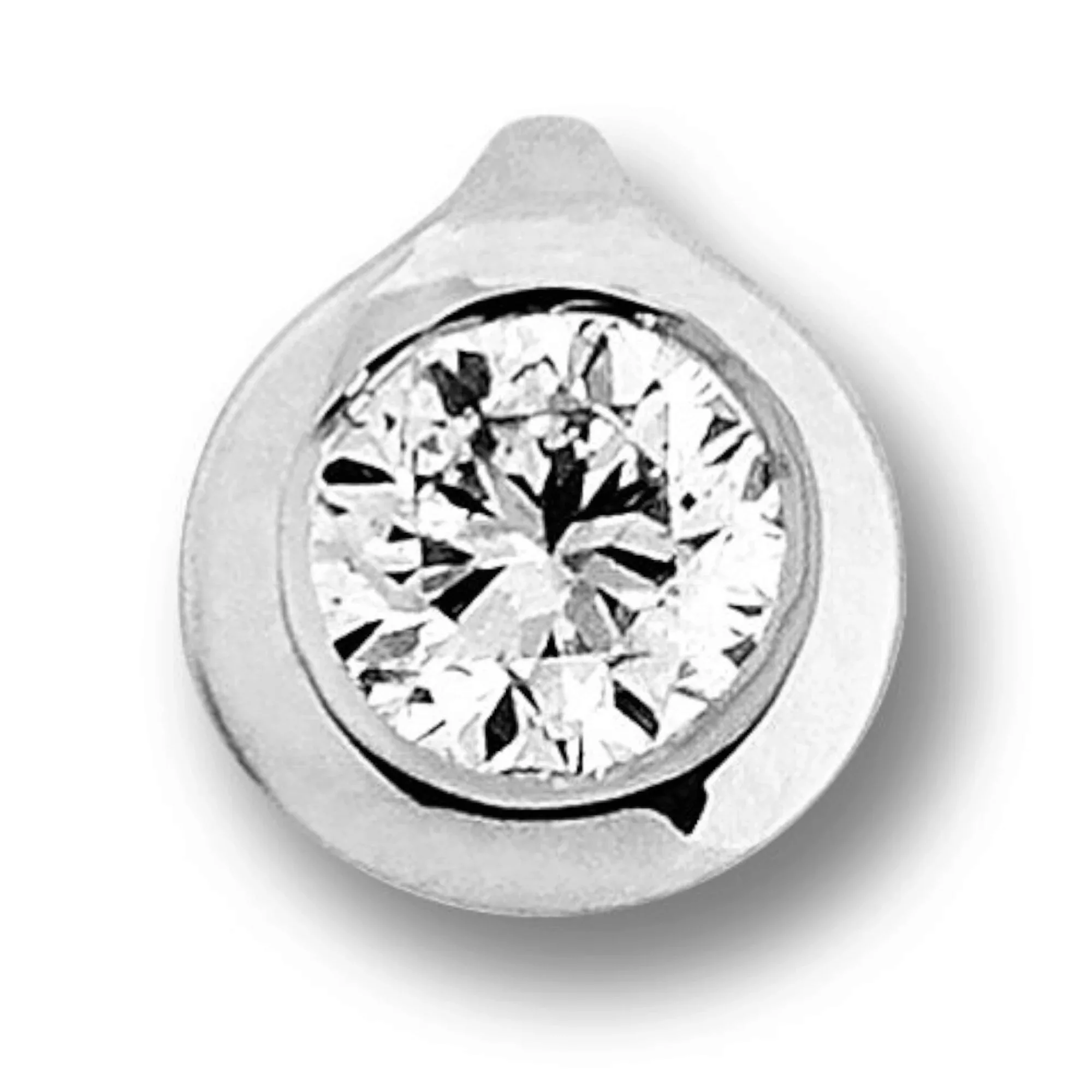 ONE ELEMENT Kettenanhänger "0.15 ct Diamant Brillant Zarge Anhänger aus 750 günstig online kaufen