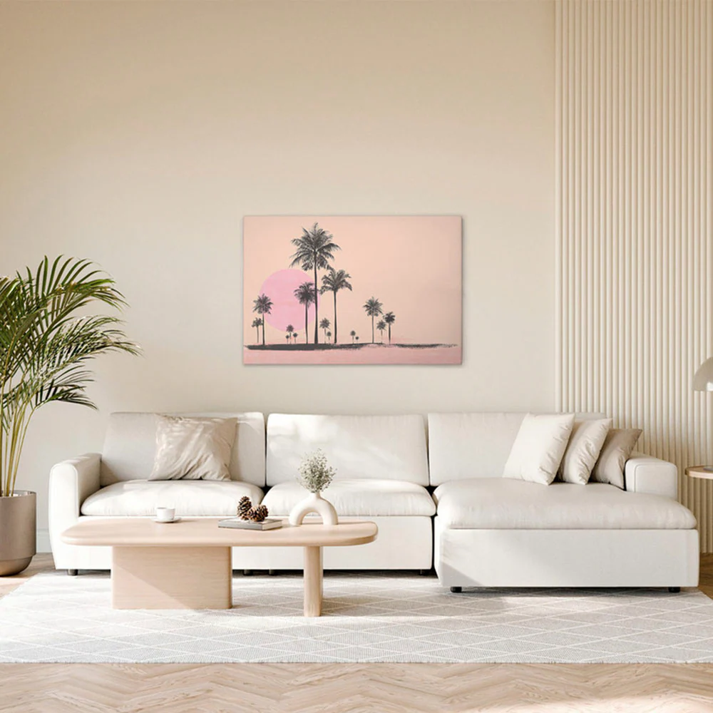 A.S. Création Leinwandbild "Miami Beach Sun 2 - Wandbild Orange Rosa Keilra günstig online kaufen